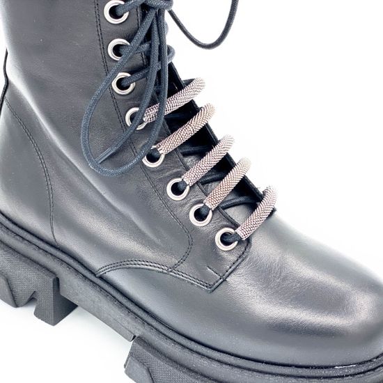 Ботинки Mimmu черные кожаные демисезонные - фото 6, ER5154 MIM NAPPA2