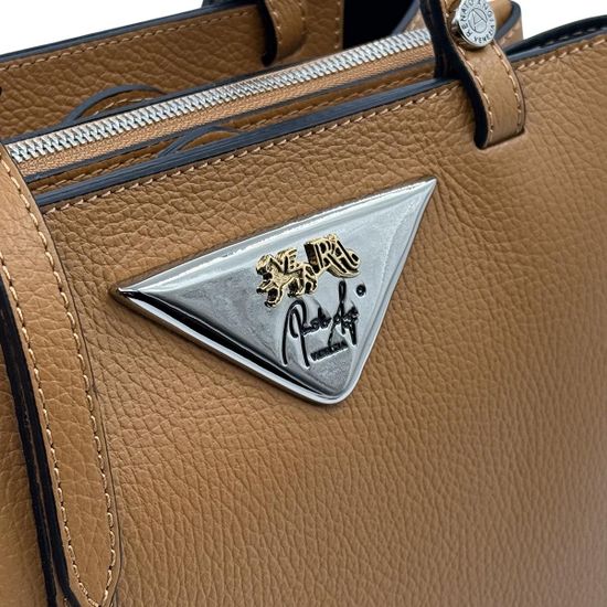 Сумка Renato Angi коричневая кожаная - фото 4,