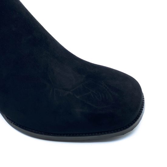 Ботильоны Cover черные замшевые байка - фото 5, 329402-1 COV