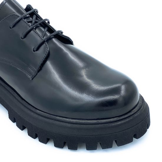 Полуботинки Lab Milano черные кожаные демисезонные - фото 5, ZEN10302 LAB