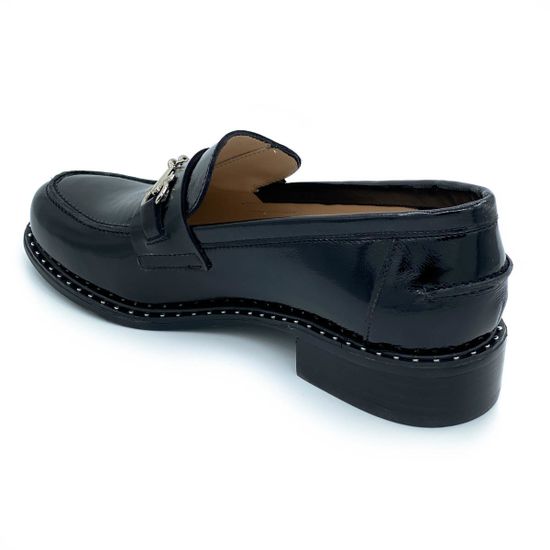 Лоферы Cover черные наплак - фото 3, 