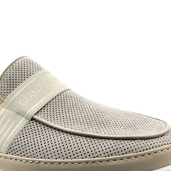 Слипоны Giampieronicola бежевые замшевые - фото 6, 10758C GPN