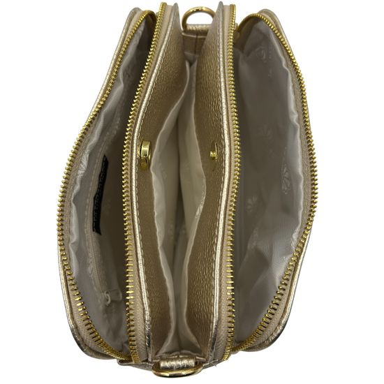 Сумка Di Gregorio золотистая кожаная - фото 6, 8798 DG ORO