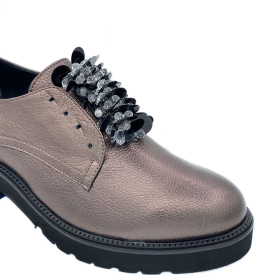 Полуботинки Donna Soft бронзовые кожаные - фото 6, DS0922J DS SMOG