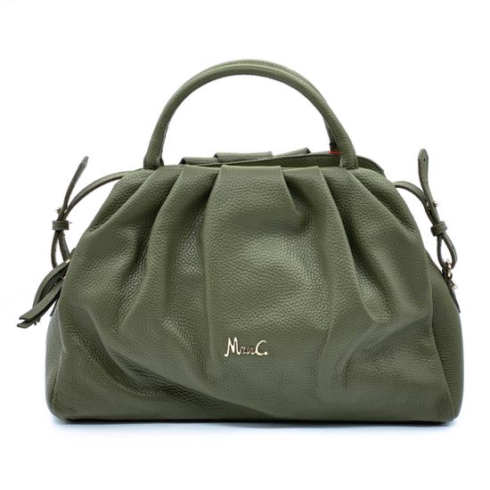 Сумка Marina Creazioni зеленая кожаная - фото 1, 