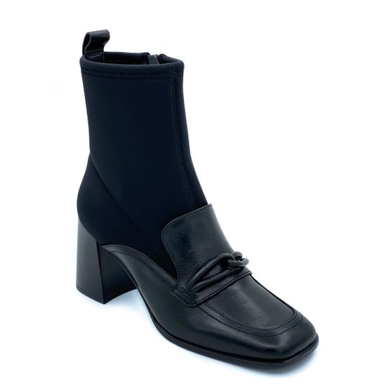 Ботильоны Jeannot черные кожаные демисезонные - фото 2, 