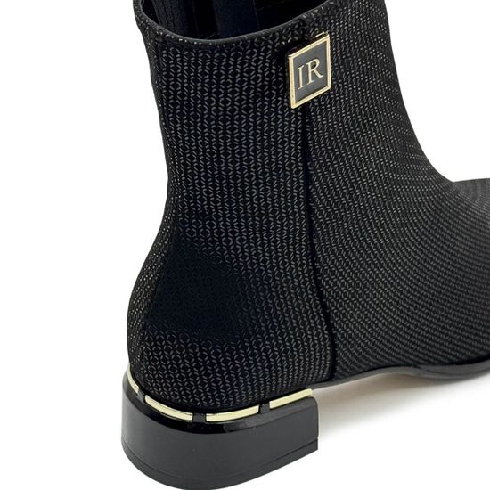 Ботильоны Ilasio Reanzoni черные замшевые на байке - фото 7, 4354 IR NERO