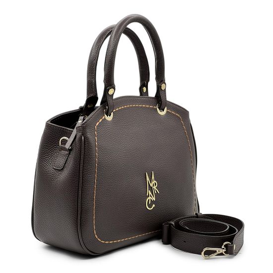 Сумка Marina Creazioni коричневая кожаная - фото 2, B6366 MC MORO