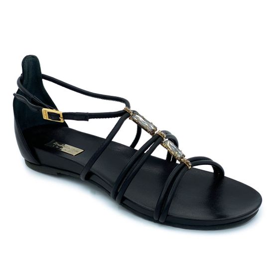 Босоножки Baldinini черные кожаные - фото 2, 