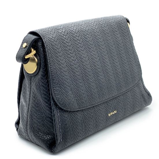 Сумка Ripani черная кожаная - фото 2, 