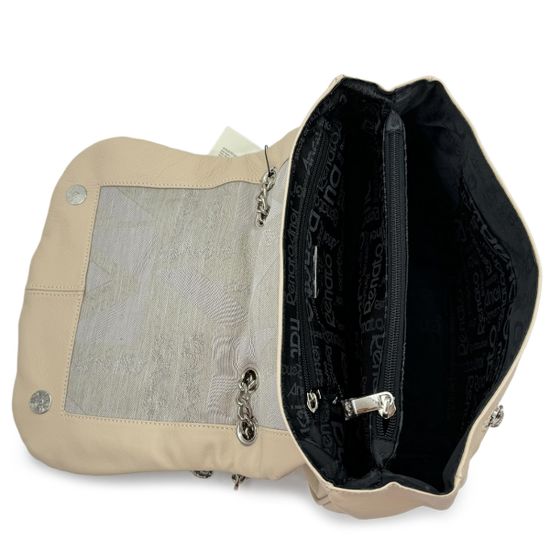 Сумка Renato Angi бежевая кожаная - фото 6, 3203511 RA BEIGE