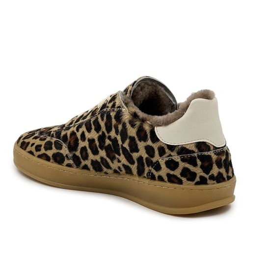 Кеды NILA&amp;NILA леопардовые кожаные &quot;пони&quot; с мехом - фото 3, MAS121M NIL LEO