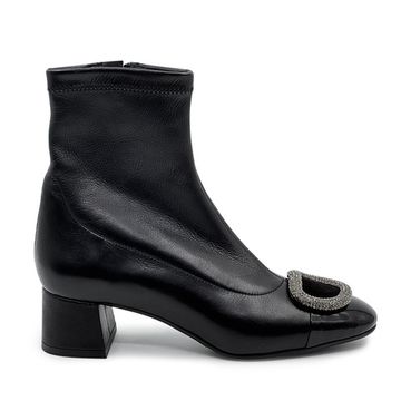 Ботильоны Giorgio Brato Zamponi черные кожа/лак стрейч демисезонные - фото 1, 8378 GB