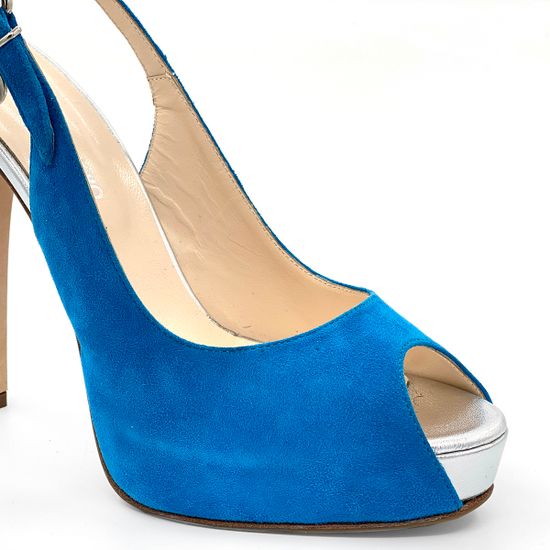 Босоножки Rosso&amp;Nero замшевые синие - фото 6, 3498 RN BLU