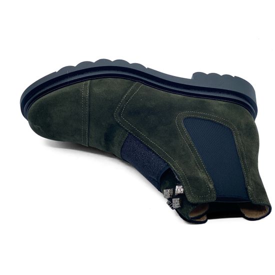 Ботинки челси Donna Soft зеленые замшевые на меху - фото 5, DS1932M DS VERDE