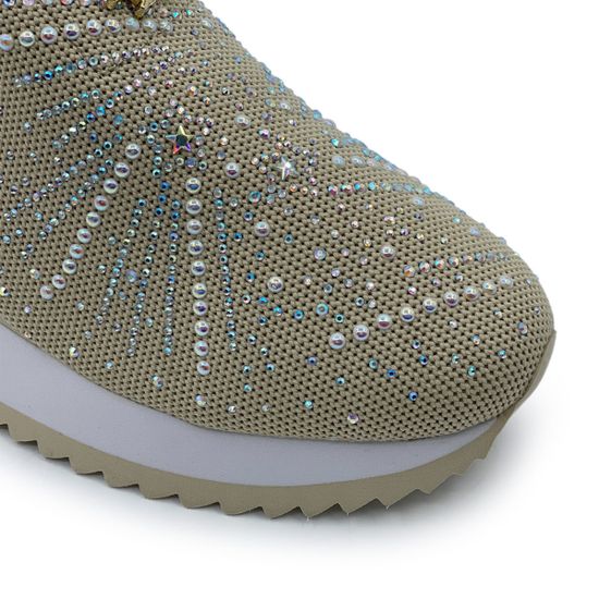 Кроссовки Ilasio Renzoni бежевые стрейч текстиль - фото 6, M217 IR BEIGE