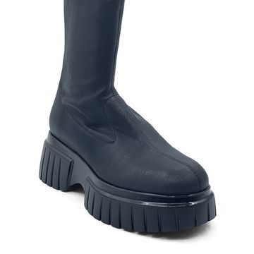 Сапоги Fru.It полиуретановая кожа черные на байке - фото 2, 8450L FR