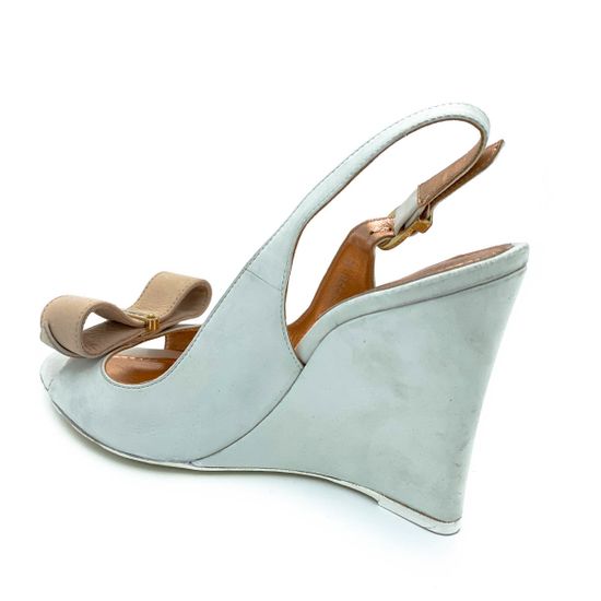 Босоножки Baldinini белые кожаные - фото 3, 