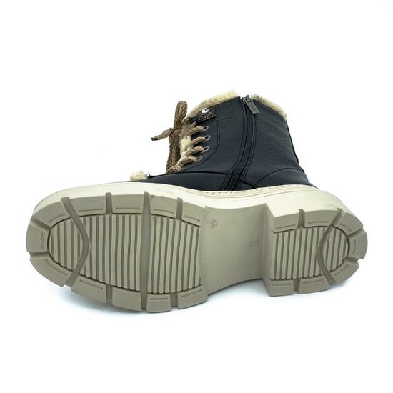 Ботинки Ilasio Renzoni черные кожаные Байка - фото 4, 3761 IR