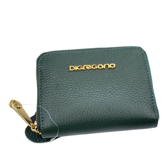 Сумка Di Gregorio зеленая кожаная - фото 6, 