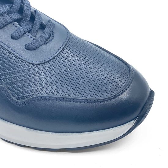 Кроссовки Lab Milano кожаные синие демисезонные - фото 6, 