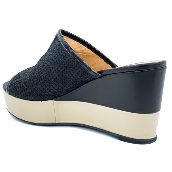 Сабо Giorgio Piergentili черные кожаные - фото 3, 