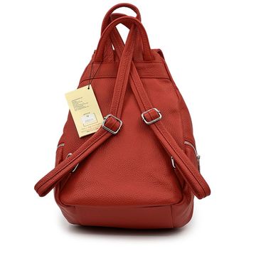 Рюкзак Renato Angi красный кожаный - фото 2, 2652001 RA ROSSO