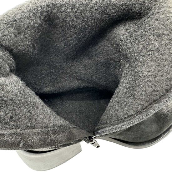 Сапоги MIMMU замшевые черные на байке - фото 6, M563M6 MIM NERO