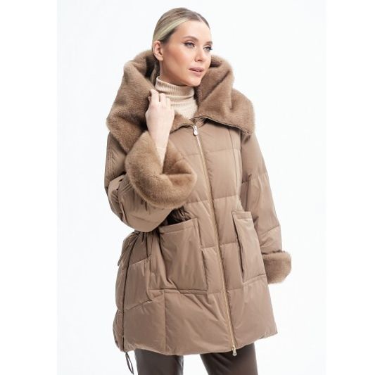 Пуховик Tuffoni бежевый, 7725116D TUF BEIGE