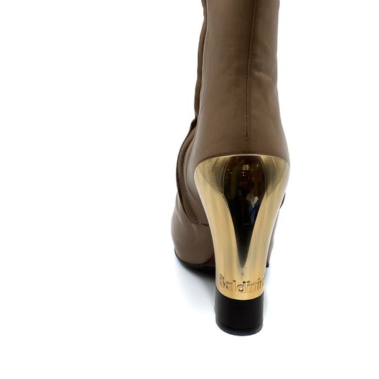 Сапоги Baldinini бежевые демисезонные - фото 6, 