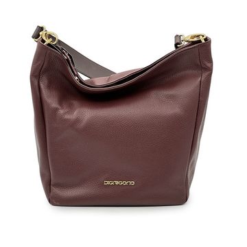 Сумка Di Gregorio бордовая кожаная - фото 1, 1983 DG BORDEAUX