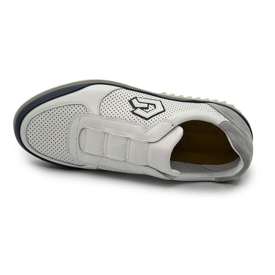 Кроссовки GIAMPIERONICOLA белые кожаные перфорированные - фото 5, 45504A GPN BIANCO