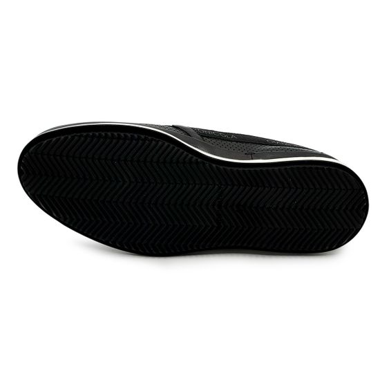 Слипоны Giampieronicola черные кожаные перфорированные - фото 4, F338122A  GPN NERO