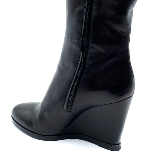 Сапоги Loriblu черные кожаные демисезонные - фото 7, 5IR19276RZ LB