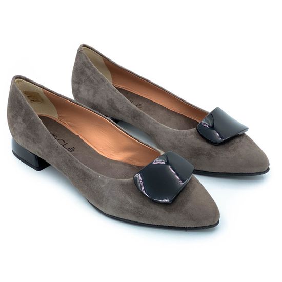 Туфли Mot CLe бежевые замшевые - фото 7, MOT1571 MOT