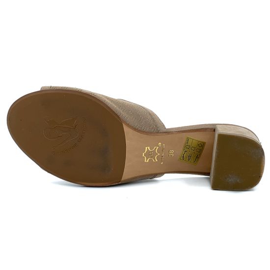 Сабо Giuseppe Mancini бежевые замшевые - фото 4, 8327 MANC BEIGE