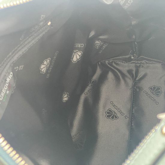 Сумка Di Gregorio синяя кожаная - фото 5, 