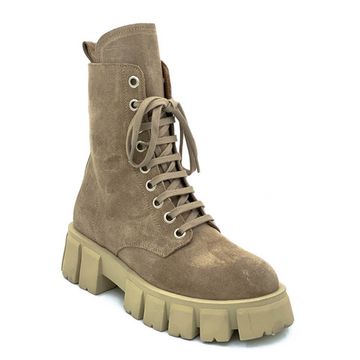 Ботинки Mimmu бежевые замшевые демисезонные - фото 2, M405M1 MIM BEIGE