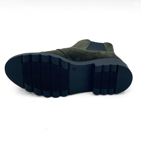 Ботинки челси Donna Soft зеленые замшевые на меху - фото 4, DS1932M DS VERDE