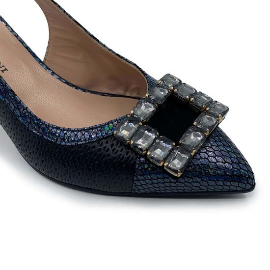 Туфли открытые Ilasio Renzoni черные кожаные - фото 6, 6794 IR NERO