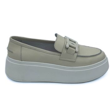 Лоферы Cover бежевые кожаные - фото 1, 170527 COV