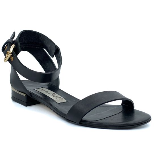 Босоножки Left&amp;Right черные кожаные - фото 2, 