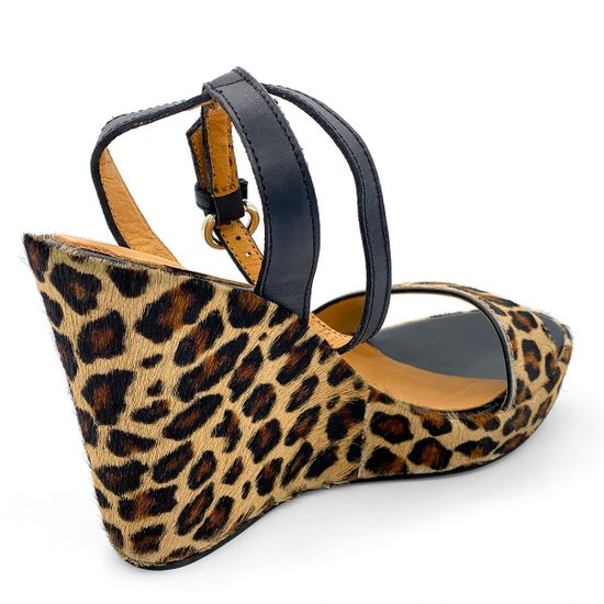 Босоножки Zamagni черно-коричневые пони - фото 3, 5260 ZAM