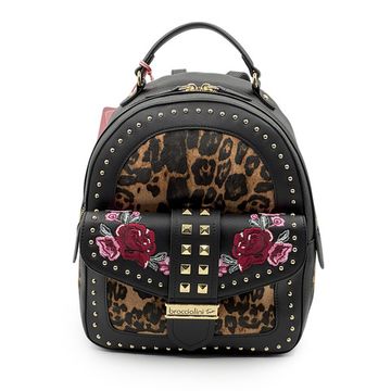 Рюкзак Braccialini черный кожаный - фото 1, B18604 BRA NERO