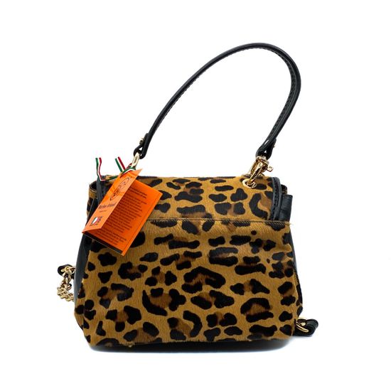 Сумка Marino Orlandi чёрно-рыжая пони - фото 3, 4869 MO LEO BEIGE