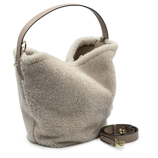 Сумка Loristella бежевая шерстеная - фото 2, 2931 LS BEIGE