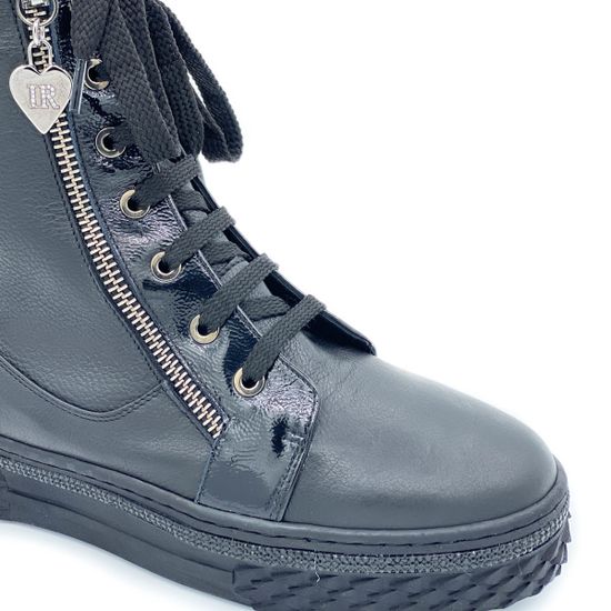 Ботинки Ilasio Renzoni черные кожаные Байка - фото 6, 4640 IR