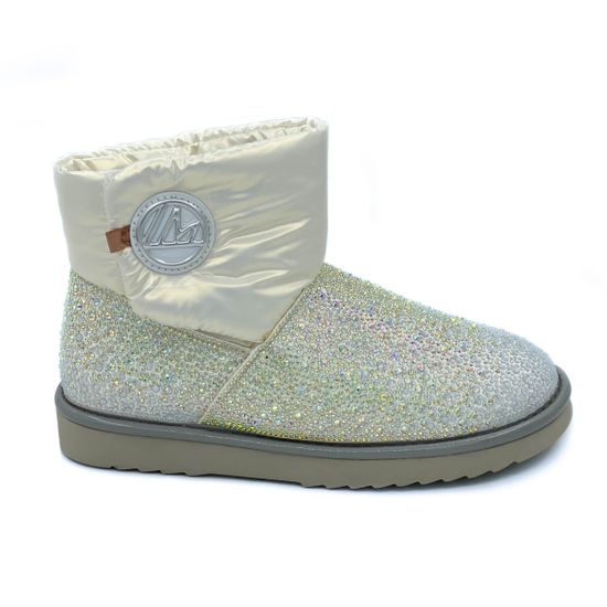 Угги Marcelo Lopez белые текстиль МЕХ - фото 1, CN5204 ML BIANCO