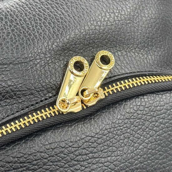 Сумка-рюкзак Di Gregorio черная кожаная - фото 6, 818 DG NERO ORO