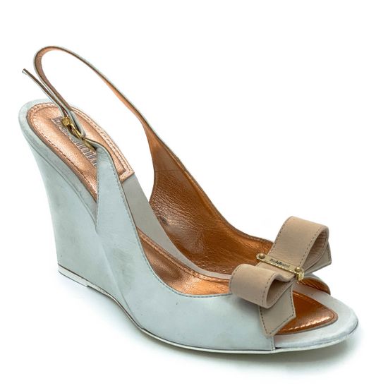 Босоножки Baldinini белые кожаные - фото 2, 